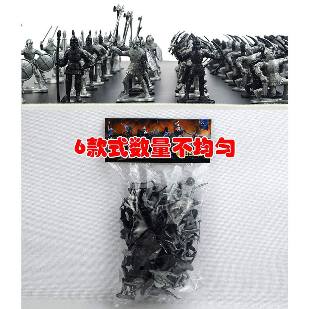 Amazon.co.jp: 兵士フィギュアモデル中世の騎士戦士子供のおもちゃ